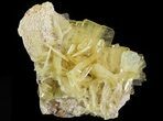 Yellow Barite Crystal Cluster - Peru #64141-1